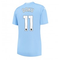 Maglie da calcio Manchester City Jeremy Doku #11 Prima Maglia Femminile 2023-24 Manica Corta